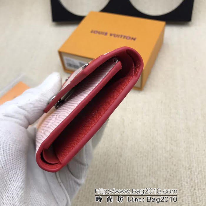 路易威登LV頂級原單 M62981粉色 EpiBloomingCorners限定版VICTORINE錢夾  ZY1123